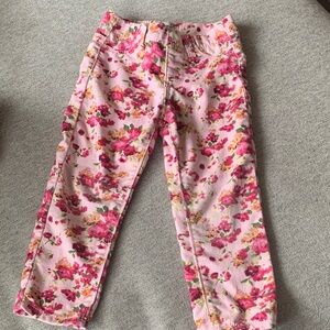 Jordache Jegging Pink Floral Toddler Leggings 3T spring pants